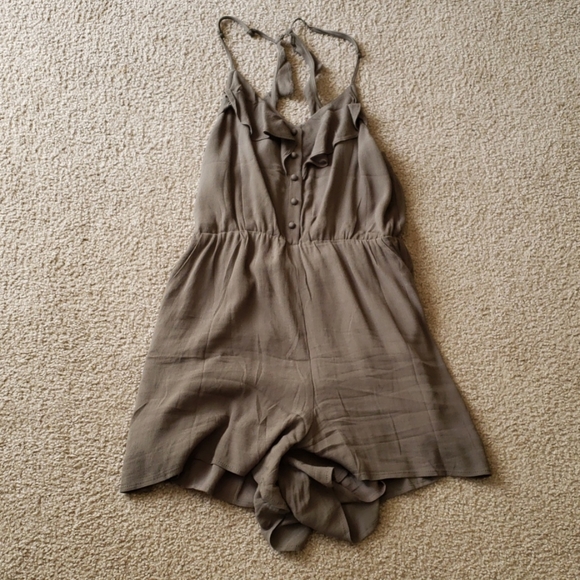 Mustard Seed Dresses & Skirts - Nwot! Mustard seed olive green romper large